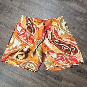 Jams World Orange and Red Athletic Shorts